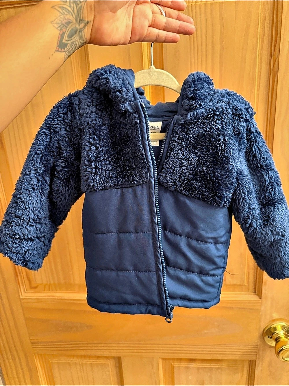 Carter's Baby Hooded Puffer Jacket Blue